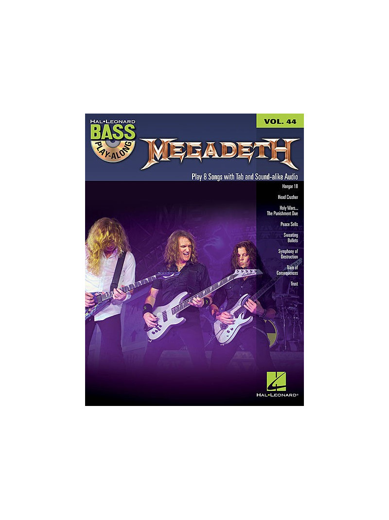 Megadeth: Bass Play-Along Volume 44 (book/CD)