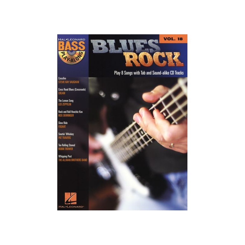 Hal Leonard Bass Play Along vol.18: Blues Rock (book/CD)
