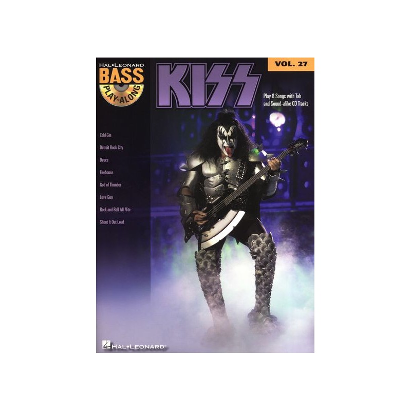 Kiss: Bass Play-Along Volume 27 (book/CD)