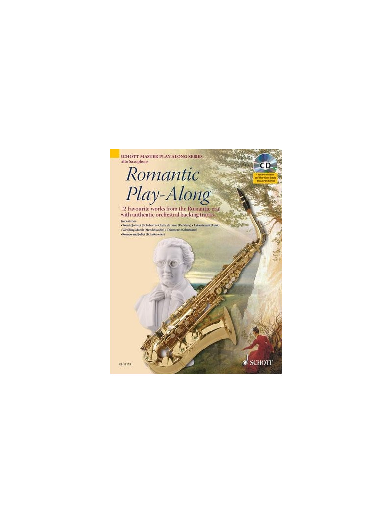 Romantic Play-Along - Alto Saxophone (book/CD)