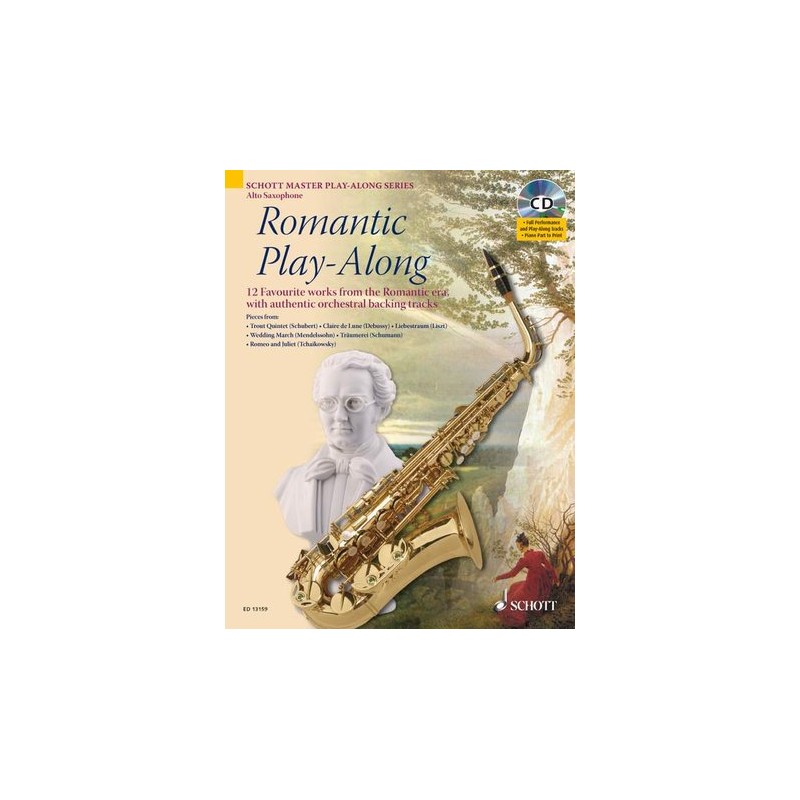 Romantic Play-Along - Alto Saxophone (book/CD)