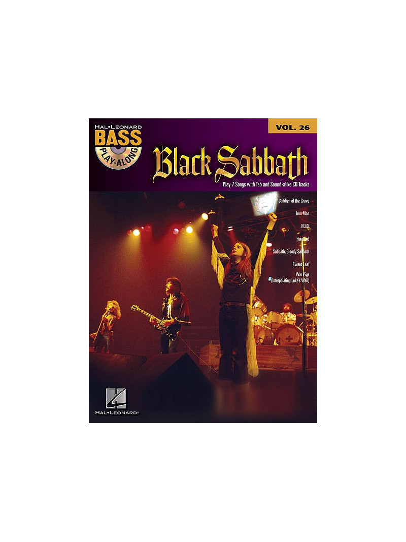 Black Sabbath: Bass Play-Along Volume 26 (book/CD)
