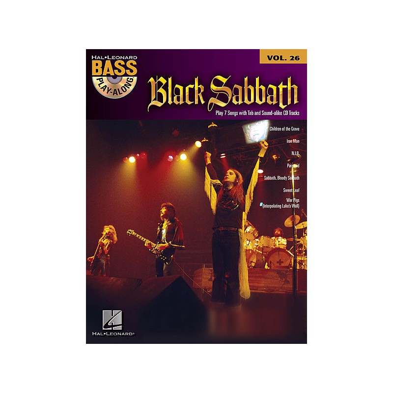 Black Sabbath: Bass Play-Along Volume 26 (book/CD)