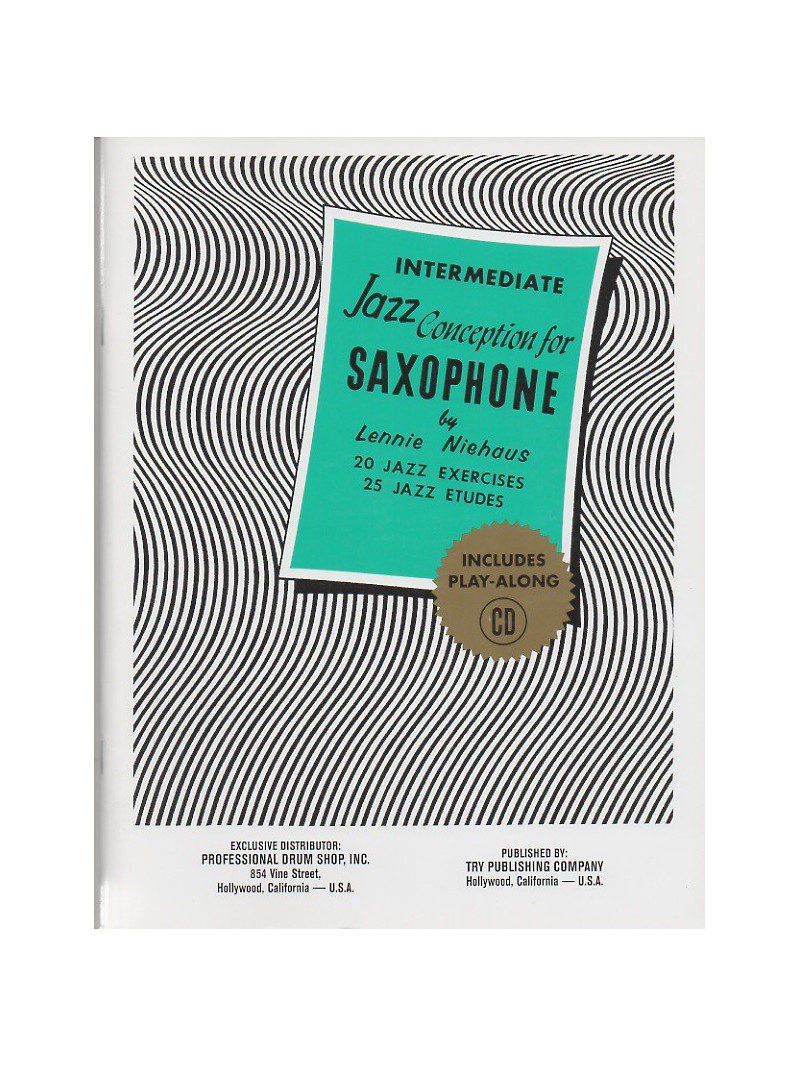 Jazz Conception For Saxophone - Intermediate (book/CD)