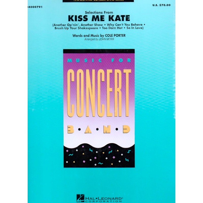 Kiss Me Kate orchestra, spartiti kiss me kate