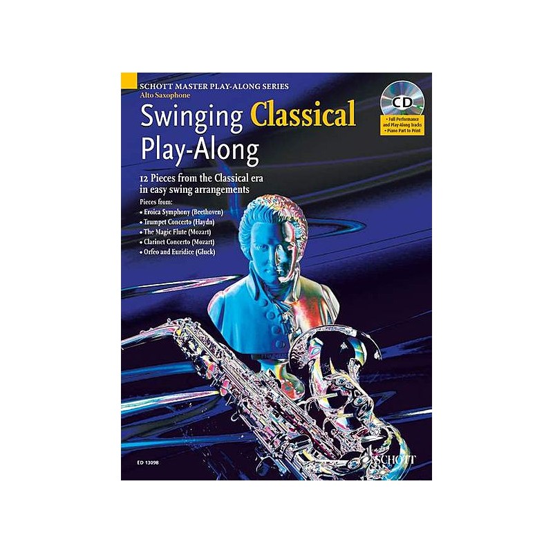 Swinging Classical Play-Along - Alto Sax (book/CD)