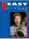 15 Easy Jazz, Blues, Funk Etudes Trumpet/Clarinet (book/CD play-along)