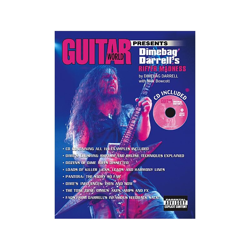 Guitar World Presents: Dimebag Darrell's Riffer Madness (book & Online Audio)