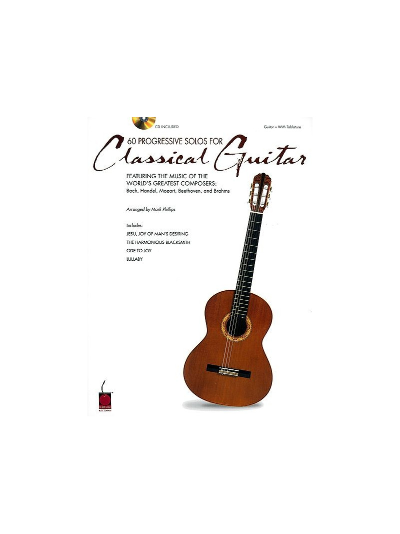 60 Progressive Solos for Classical Guitar (book/CD)