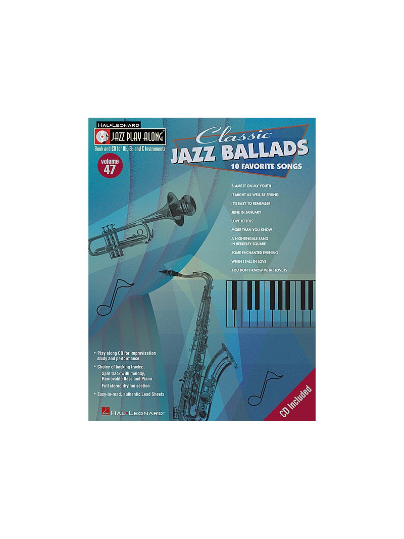 Jazz Play-Along vol. 47: Classic Jazz Ballads (book/CD)