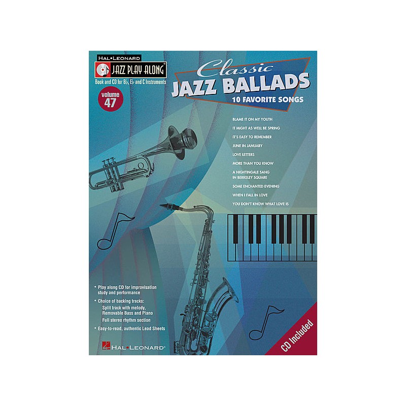 Jazz Play-Along vol. 47: Classic Jazz Ballads (book/CD)