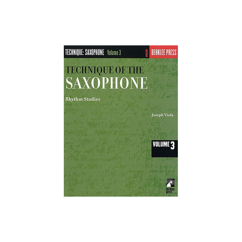 rhythm studies saxophone www.birdlandjazz.it, viola volume 3