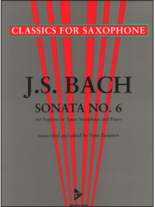 J.S. Bach : Sonata No. 6 A Major (Tenor Saxophone)