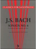 J.S. Bach : Sonata No. 6 A Major (Tenor Saxophone)