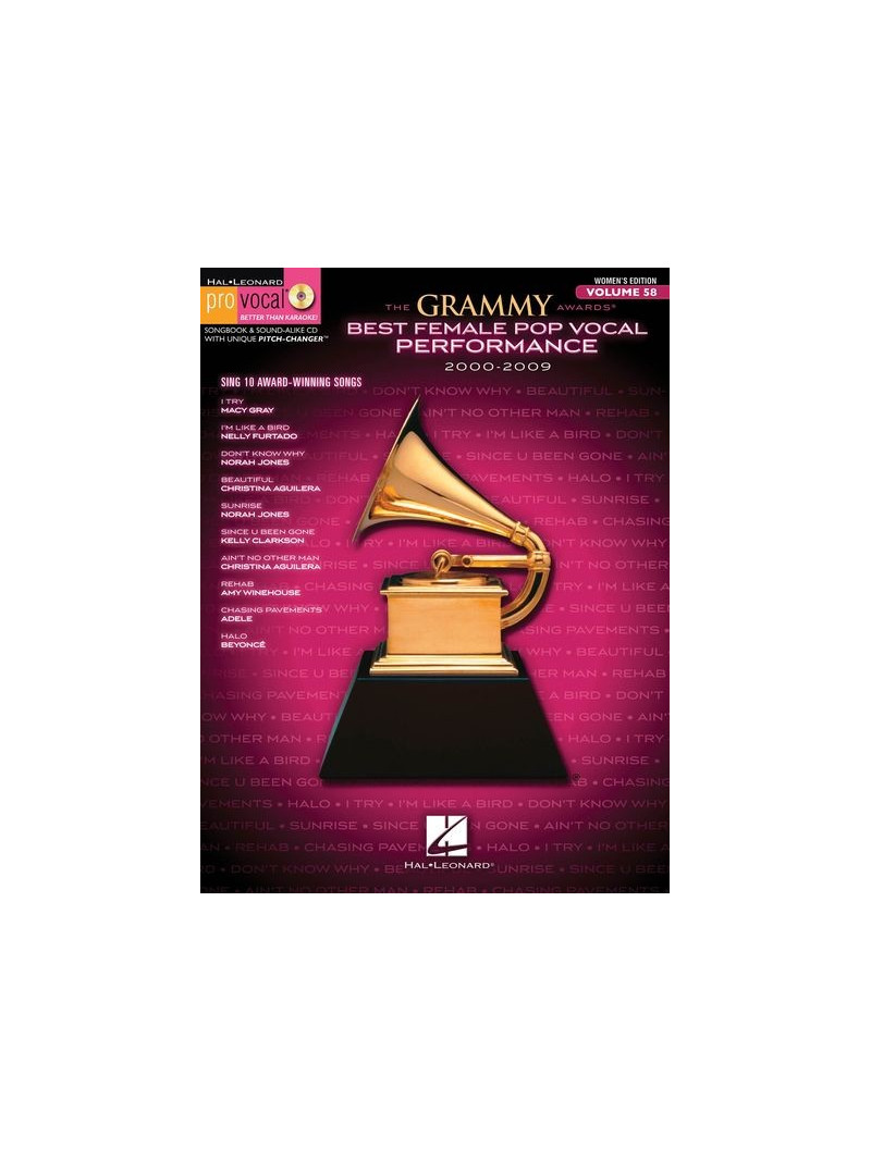 The Grammy Awards Best Female Pop Vocal Performance 2000-2009 (book/CD)