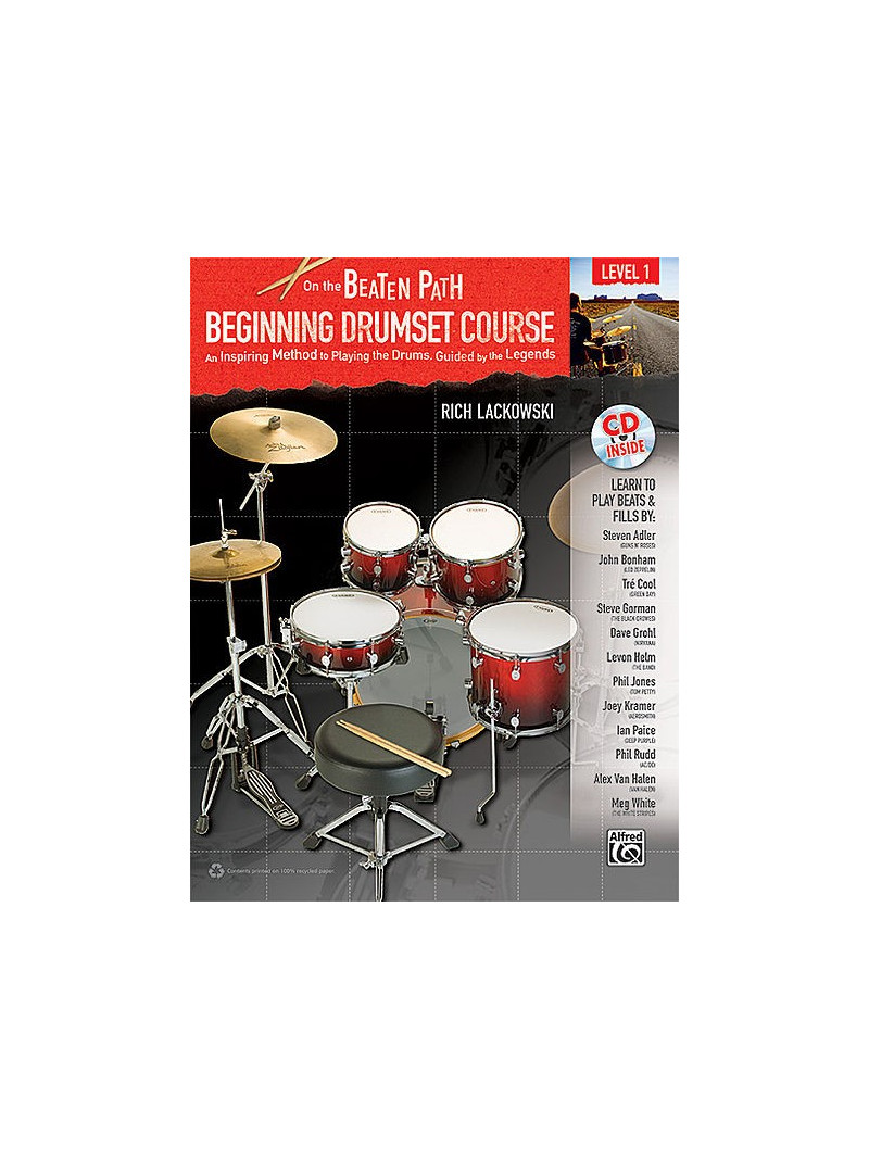 On the Beaten Path Beginning Drumset Course (book/CD)