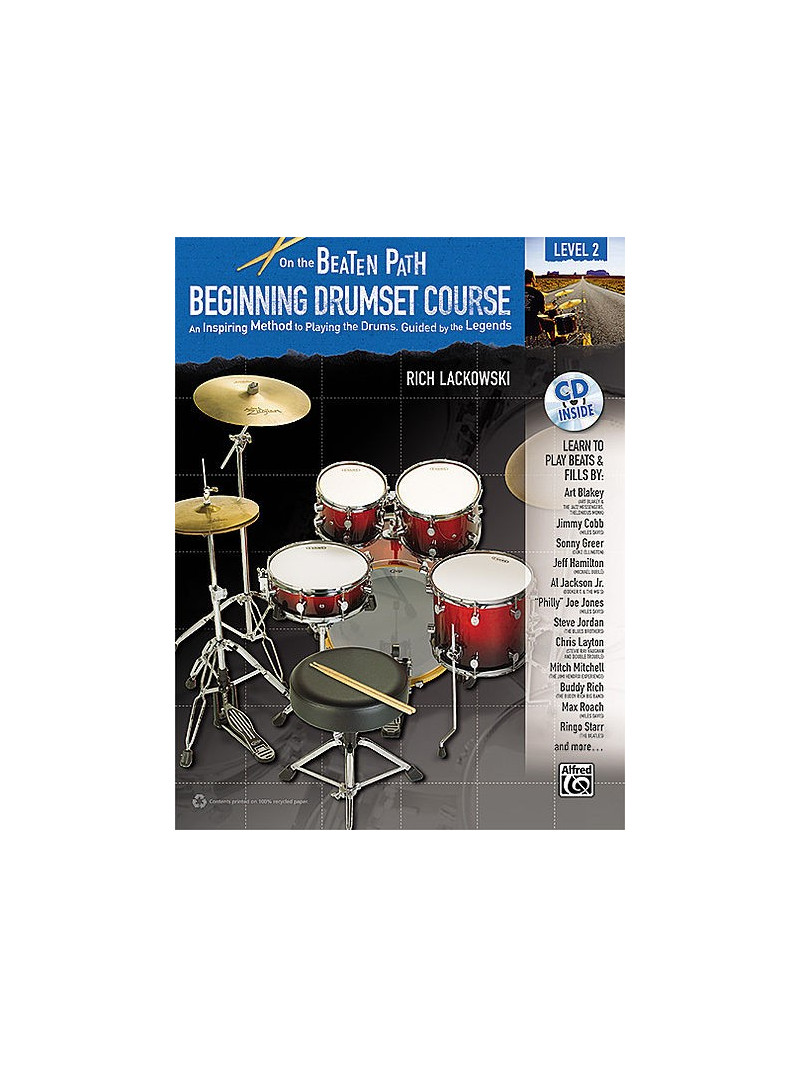 On the Beaten Path: Beginning Drumset Course Level 2 (book/CD)