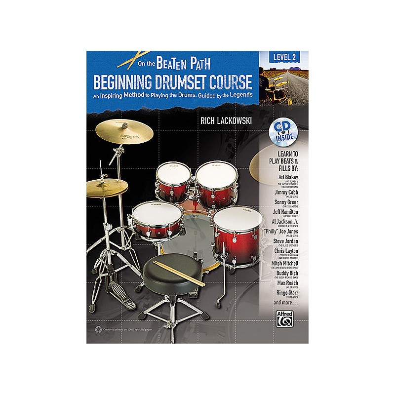 On the Beaten Path: Beginning Drumset Course Level 2 (book/CD)