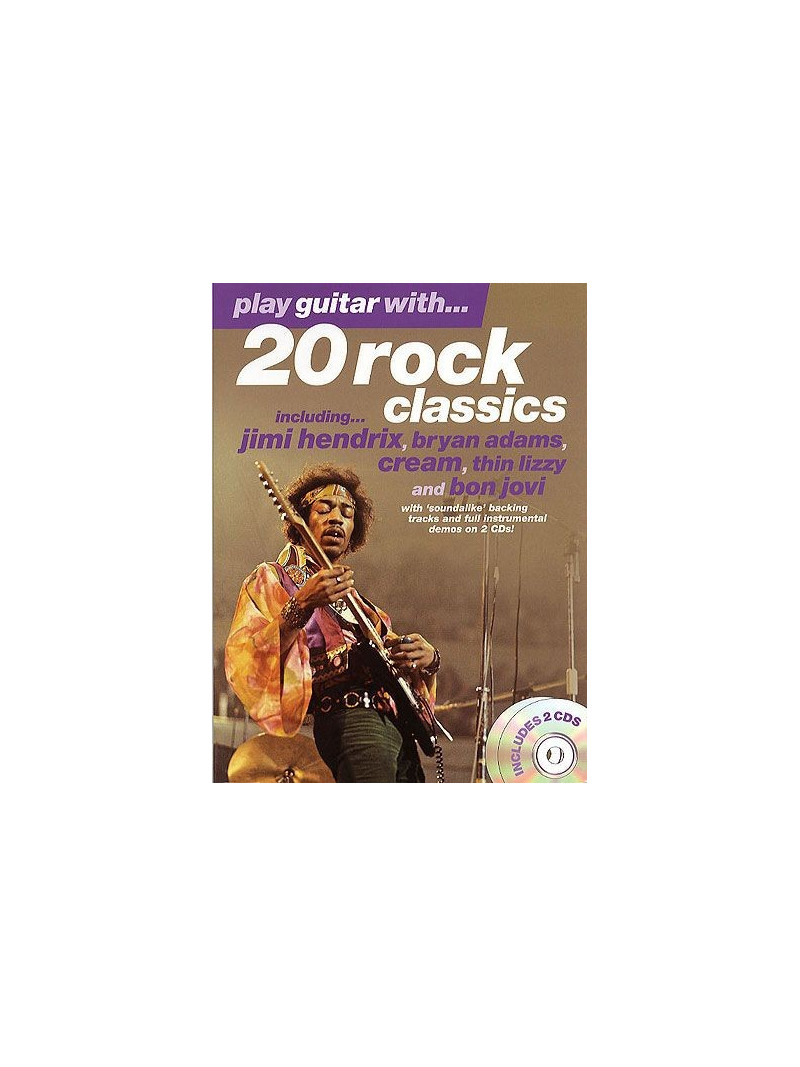 Play Guitar with 20 Rock Classics (book/ 2 CD)