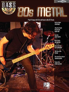 Bass Play-Along Volume 16 - 80s Metal (book/CD)