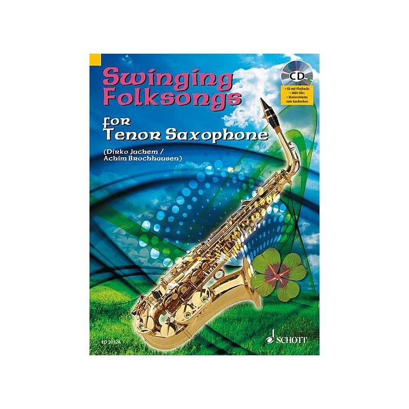 Swinging Folksongs for Alto Sax (book/CD/Midi-File)