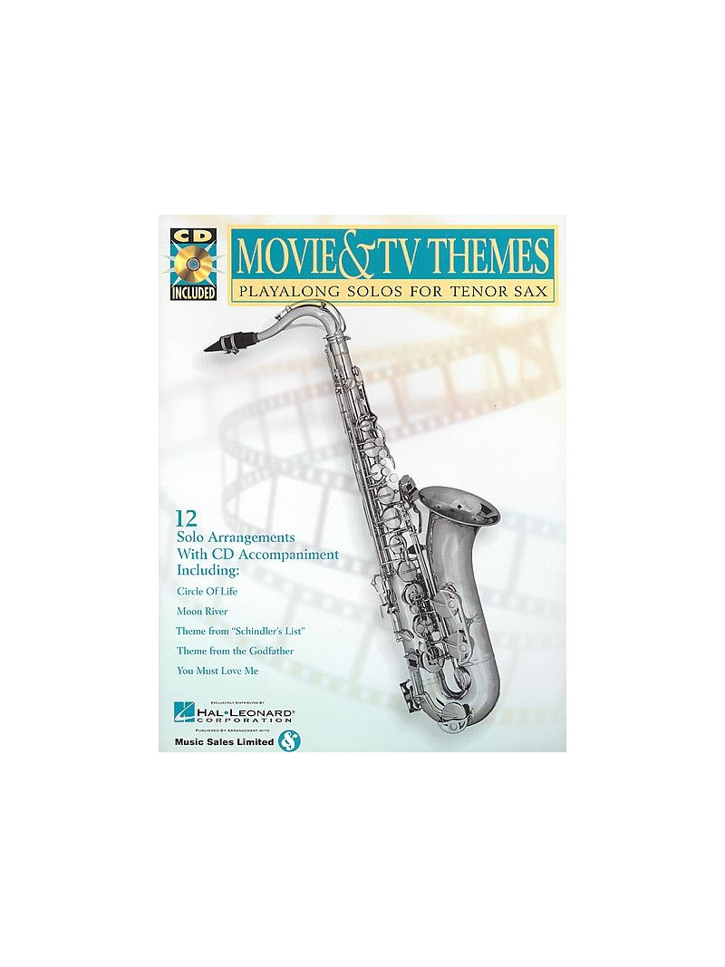 Movie & TV Themes For Tenor Sax (book/CD)