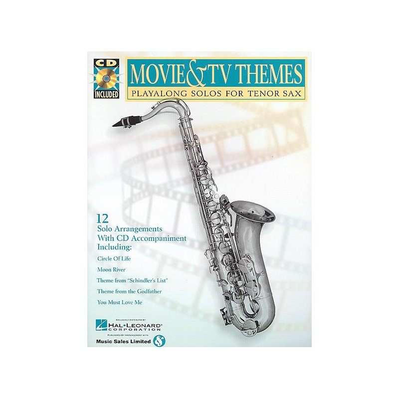 Movie & TV Themes For Tenor Sax (book/CD)