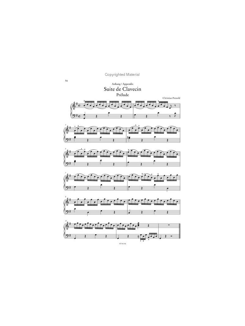 Clavierbüchlein of Anna Magdalena Bach