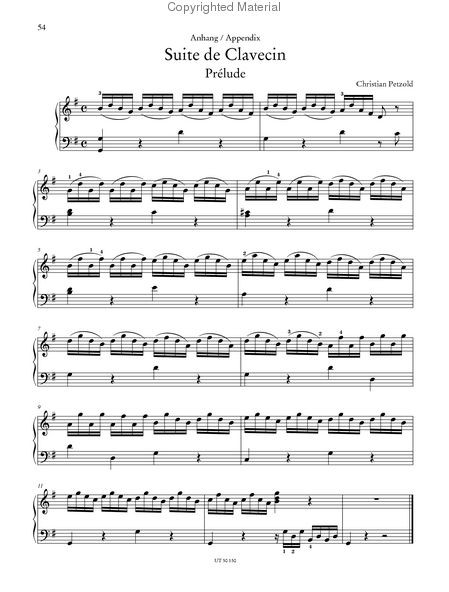 Clavierbüchlein of Anna Magdalena Bach