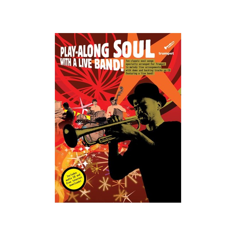 Play-along Soul with a Live Band Trumpet (book/CD)