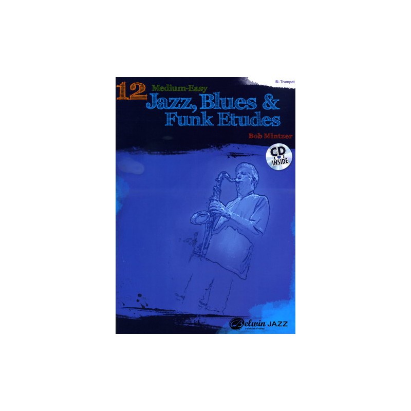 12 Medium-Easy Jazz, Blues & Funk Etudes for Trumpet (Book/CD)
