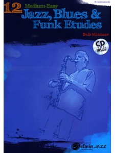 12 Medium-Easy Jazz, Blues & Funk Etudes (Book/CD