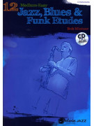 12 Medium-Easy Jazz, Blues & Funk Etudes for C Instruments (Book/CD)