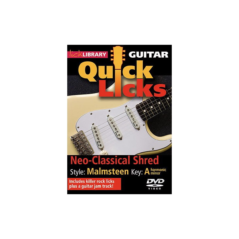 Lick Library: Quick Licks For Guitar - Malmsteen Neo-Classical Shred (DVD)