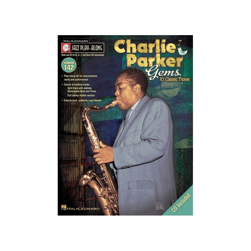 Jazz Play-Along Volume 142: Charlie Parker Gems (book/CD)