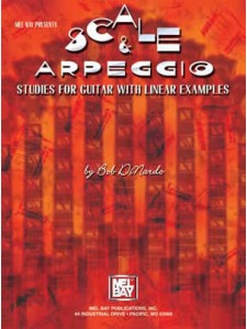 Scales & arpeggios studies for guitar with linear examples