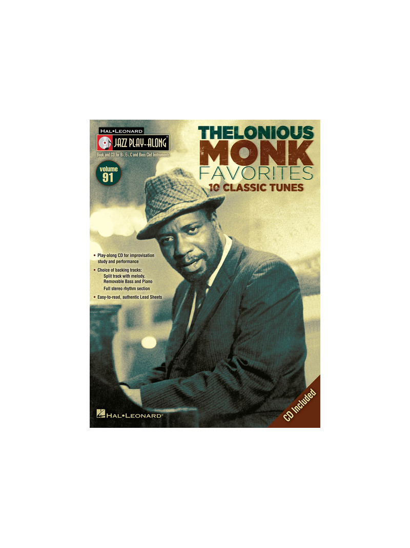 Jazz Play-Along Volume 91: Thelonious Monk Favourites (book/CD)