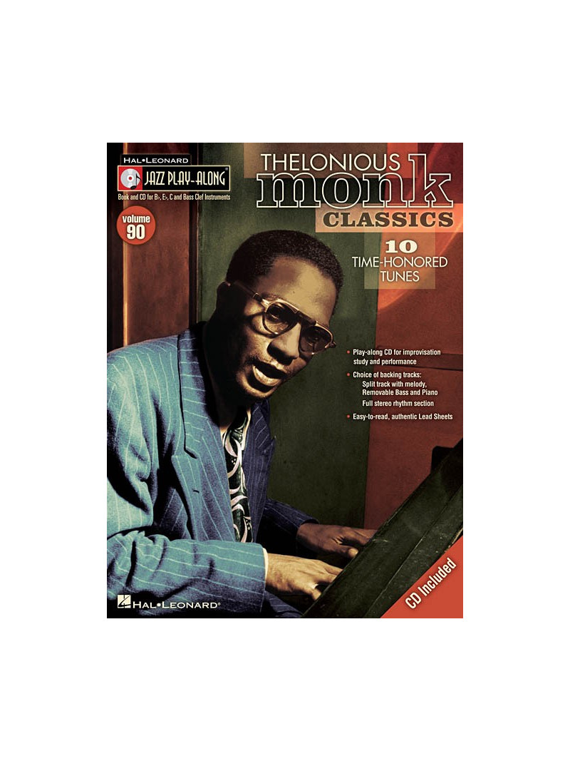 Jazz Play-Along Volume 90: Thelonious Monk Classics (book/CD)