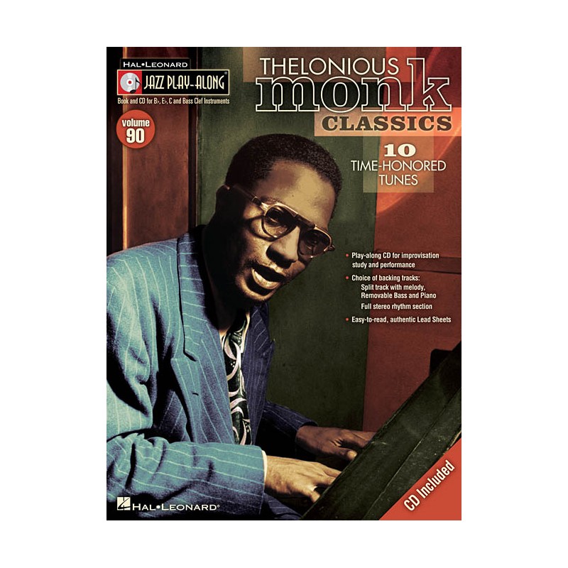 Jazz Play-Along Volume 90: Thelonious Monk Classics (book/CD)