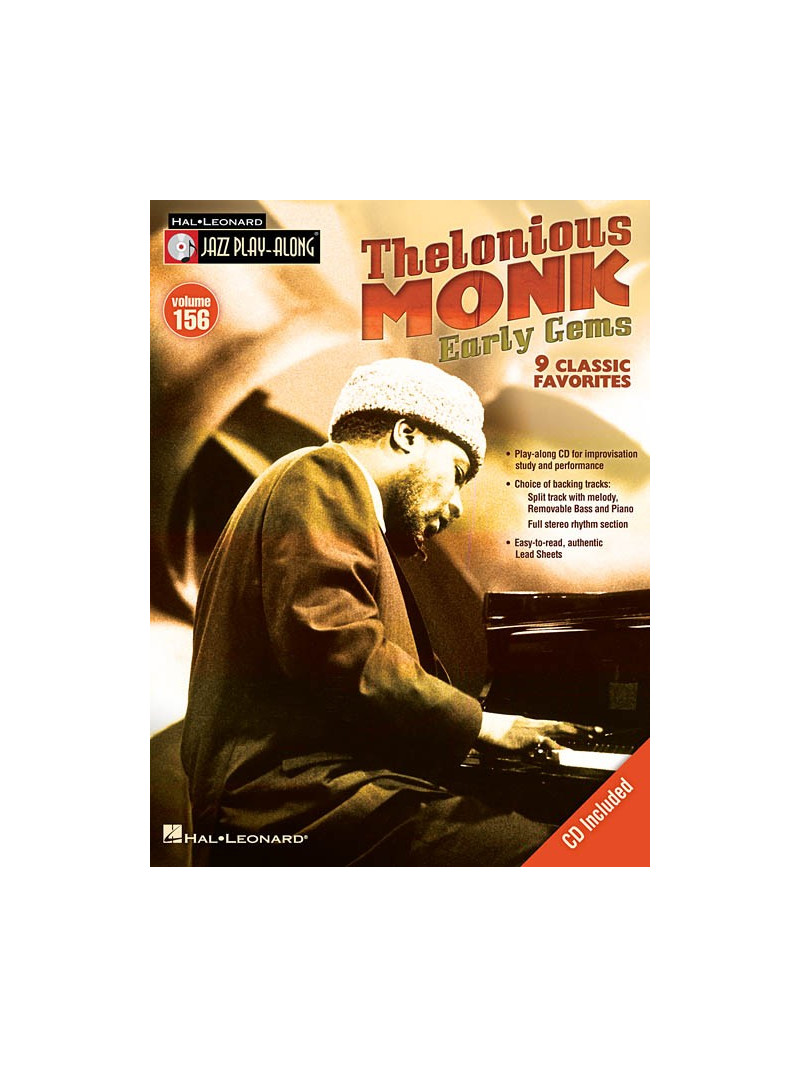 Jazz Play-Along Volume 156: Thelonious Monk - Early Gems (Book/CD)