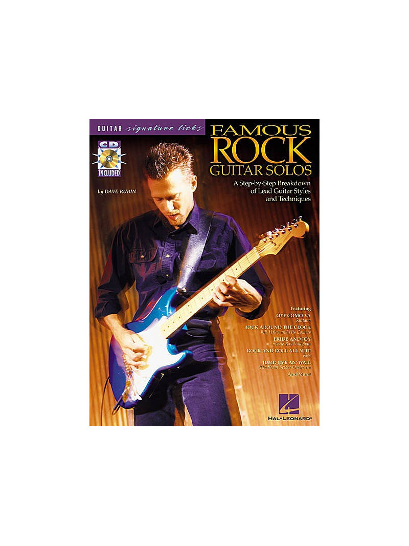 Famous Rock Guitar Solos (book/CD)