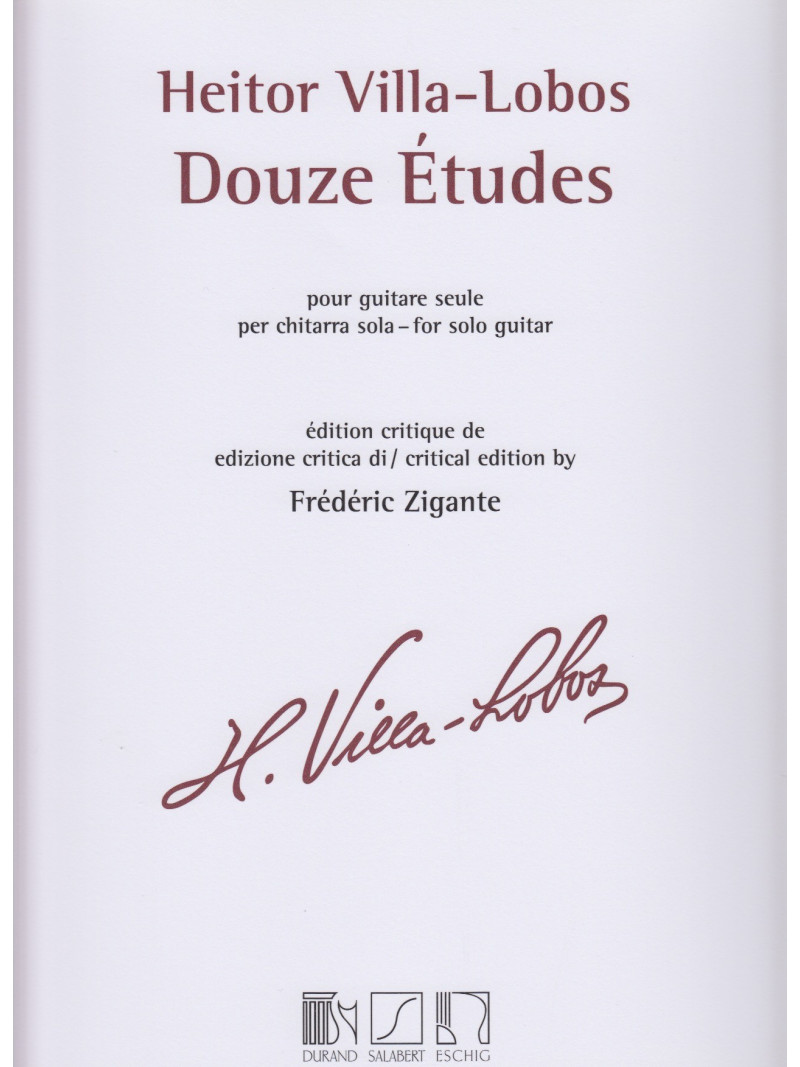 Douze Etudes pour Guitar
