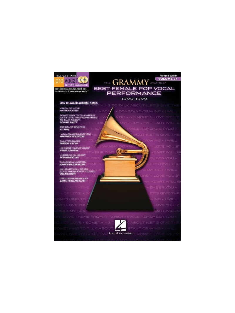 The Grammy Awards Best Female Pop Vocal Performance 1990-1999 (book/CD)