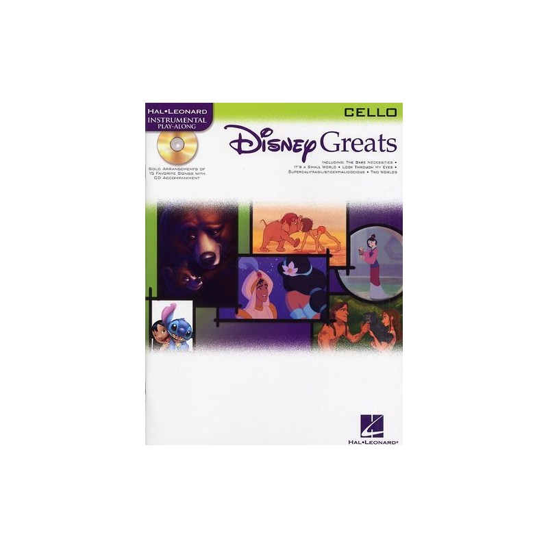 Disney Greats - Cello (book/CD play-along)