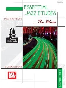 Essential Jazz Etudes... The Blues Bass Trombone (book/CD play-along)  