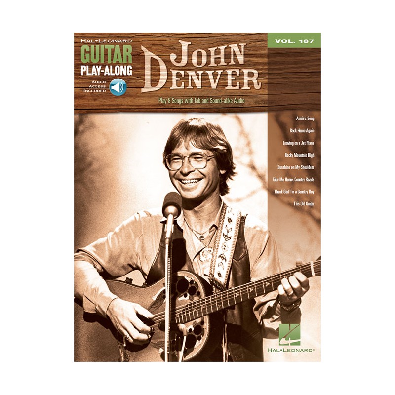John Denver: Guitar Play-Along Volume 187 (book/Audio Online)