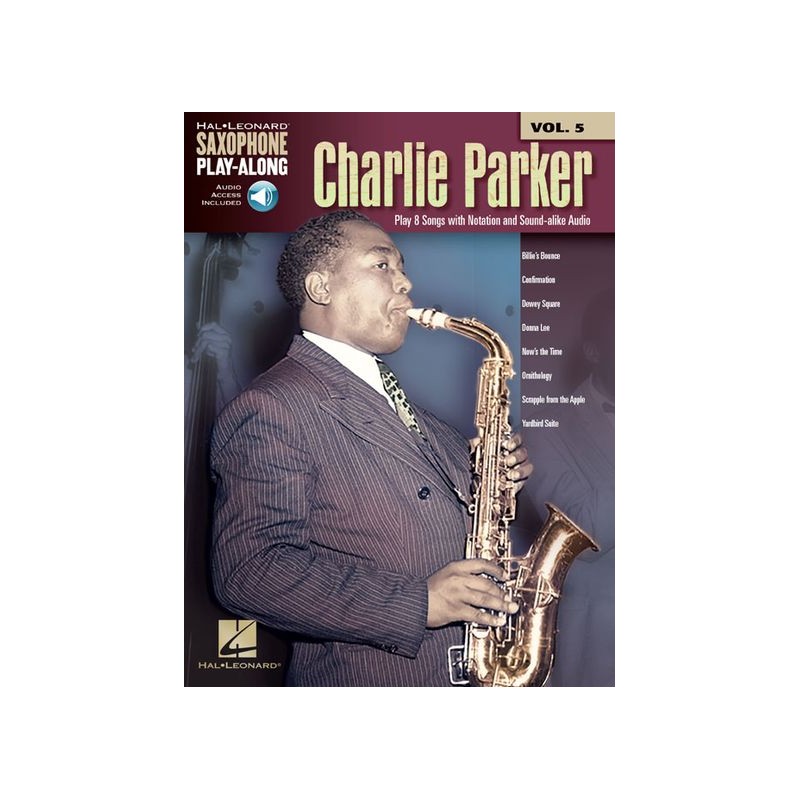 Charlie Parker: Saxophone Play-Along Volume 5 (book/Audio Online)