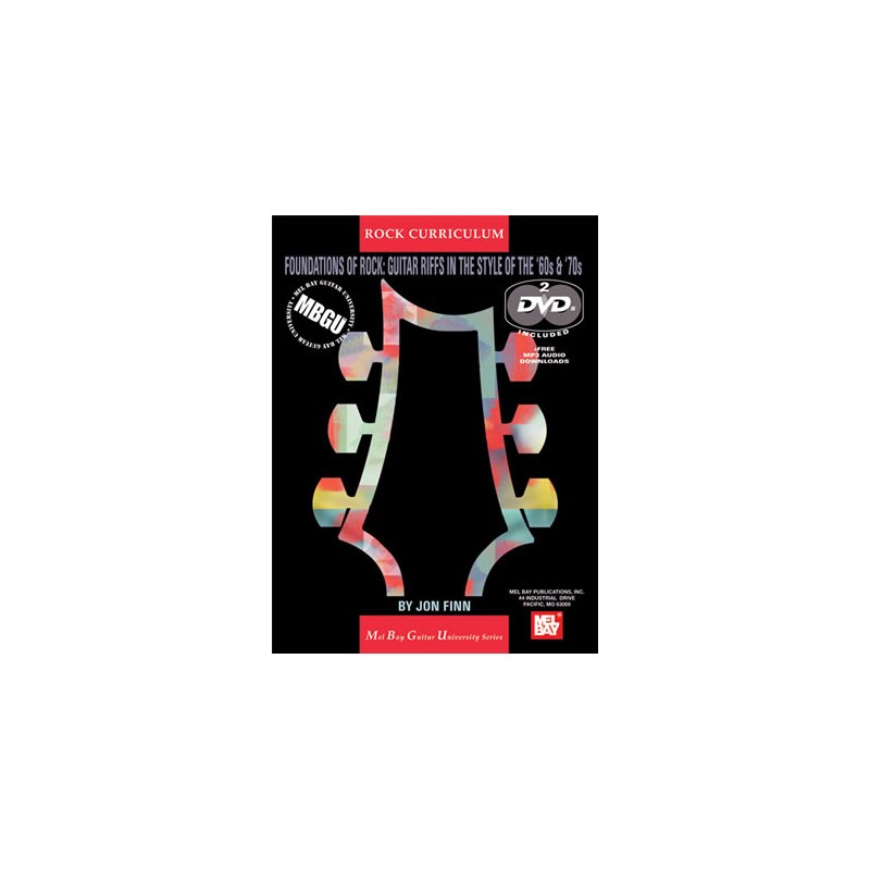 Rock Curriculum: Guitar Riffs in the Style of the '60s & '70s (book/2 DVD)