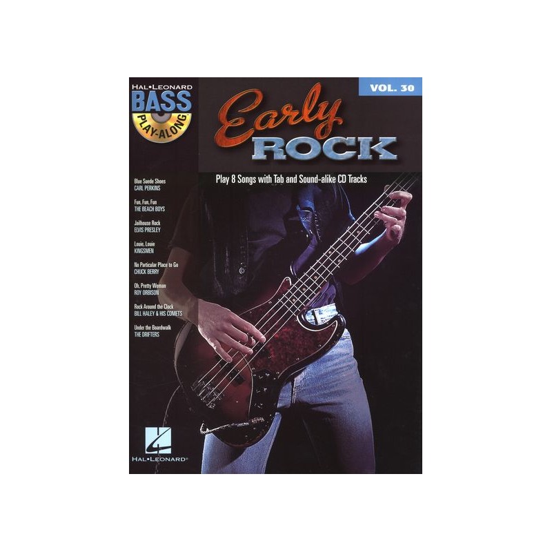 Early Rock: Bass Play-Along Volume 30 (book/CD)