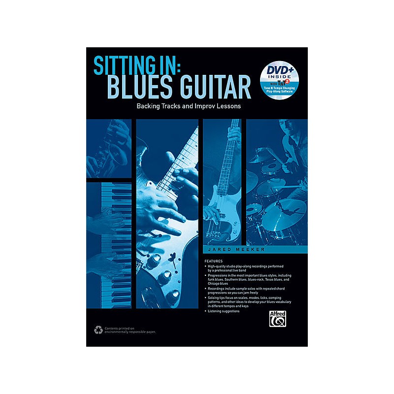 Sitting In: Blues Guitar (book/DVD)